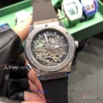 Perfect Replica Hublot Classic Fusion 42mm Automatic Watch - Skeleton Dial Stainless Steel Case